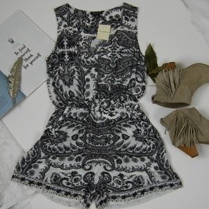 Lucky Brand Tie Front Romper